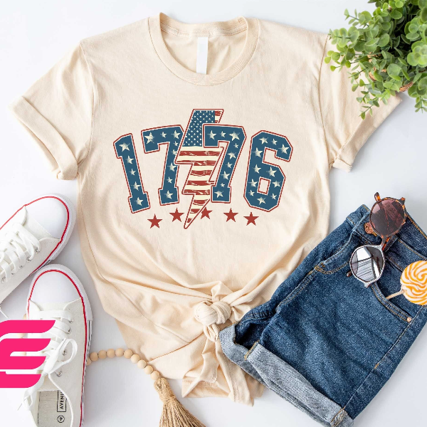 1776 America Patriotic Merica 4th Of July Independence Day Graphic Tee grey m t Shirt