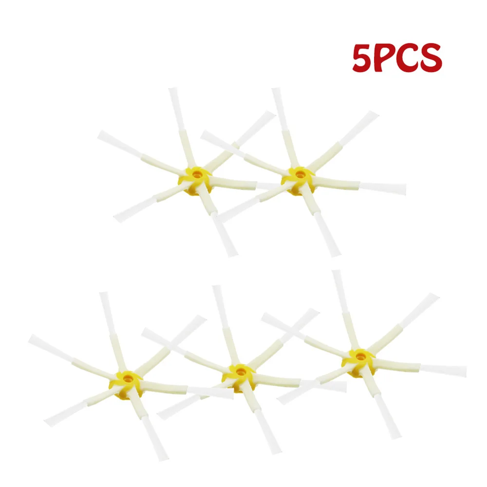 5PCS 6-armige Seitenbürste für IRobot Roomba 500 600 700 Serie 530 550 560 610 620 630 650 625 760 770 780 Staubsauger Teile Image