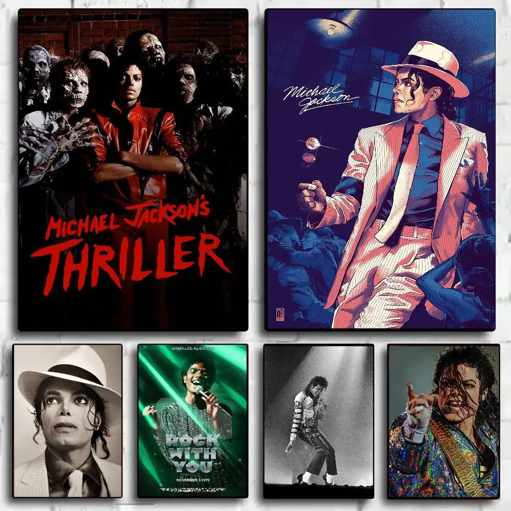 M-Michael Singer J-Jackson Poster HD Heimdekoration, klebrige Wand, wasserdicht, für Zuhause, Wohnzimmer, Bar, ästhetisches Dekor Image