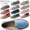 ORCHA LISA Neue schwarze Retro Vintage Damen Damen Casual Espadrilles Schuhe für Damen größere Größe atmungsaktiv