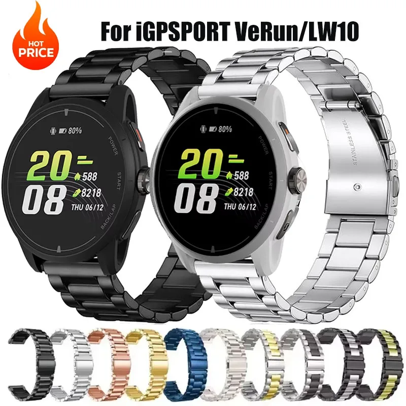 Edelstahl-Uhrenarmband für iGPSPORT VeRun Armband Milanese Loop 22 mm Ersatzarmband Correa für iGPSPORT LW10 Gürtel Image