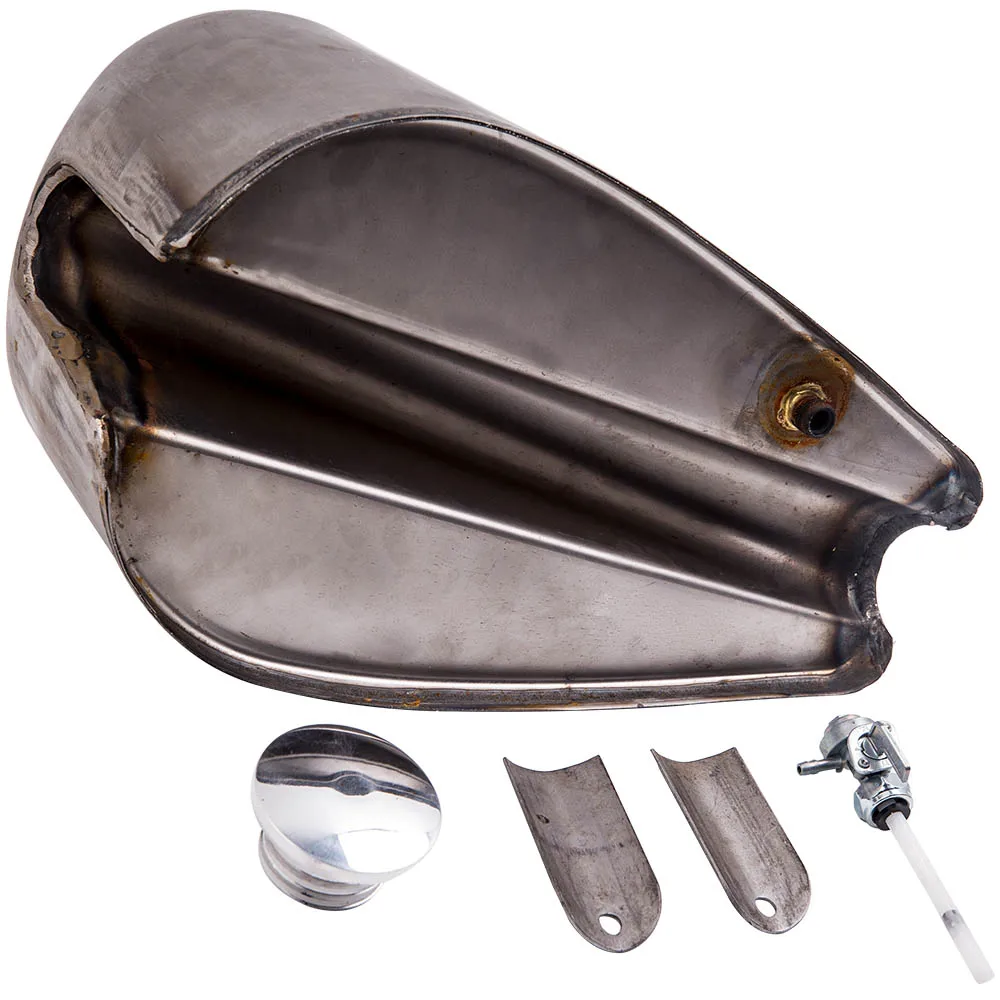 Vintage Benzintank-Set für Harley-Davidson Sportster Ironhead 57-78 2,4 Gallonen 9L Image