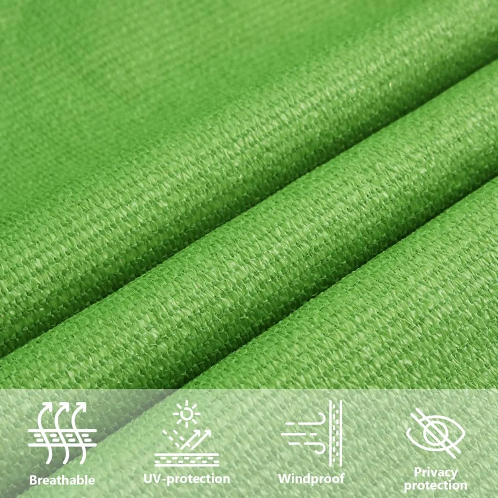 HDPE Sonnensegel 160 g/m² Hellgrün Verschiedene Größen 3,4x2 m UV-Schutz für Garten und Hinterhof