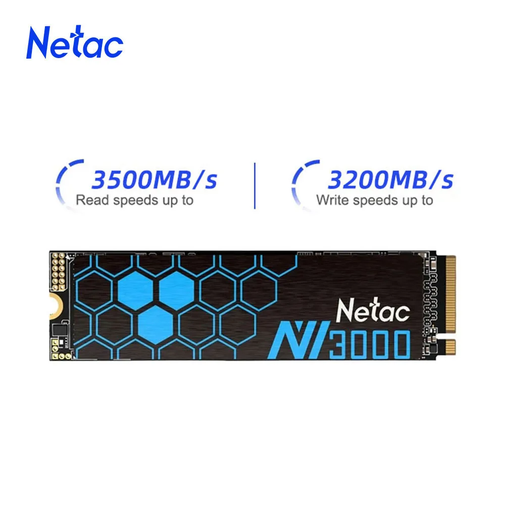 Netac SSD NVMe M2 500 GB 250 GB 2 TB SSD 1 TB M.2 NVME 2280 PCIE3.0 3500 MB/s Interne Solid-State-Festplatte für Laptop-Desktop Image