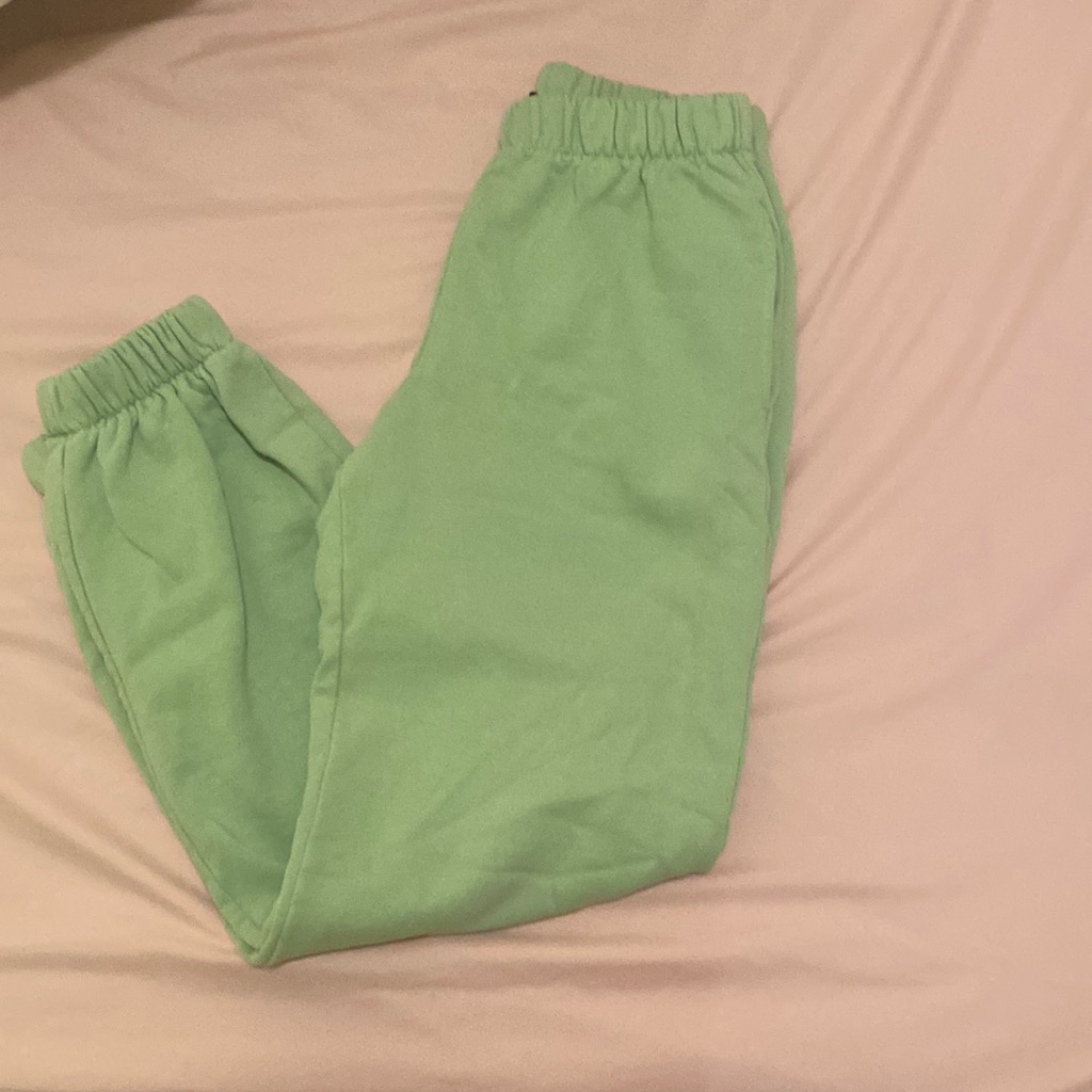 Brandy Melville Pants & Jumpsuits | Brandy Melville Sweatpants In The Jogger Category. They Are Lime Green. | Color: Green | Size: Sj