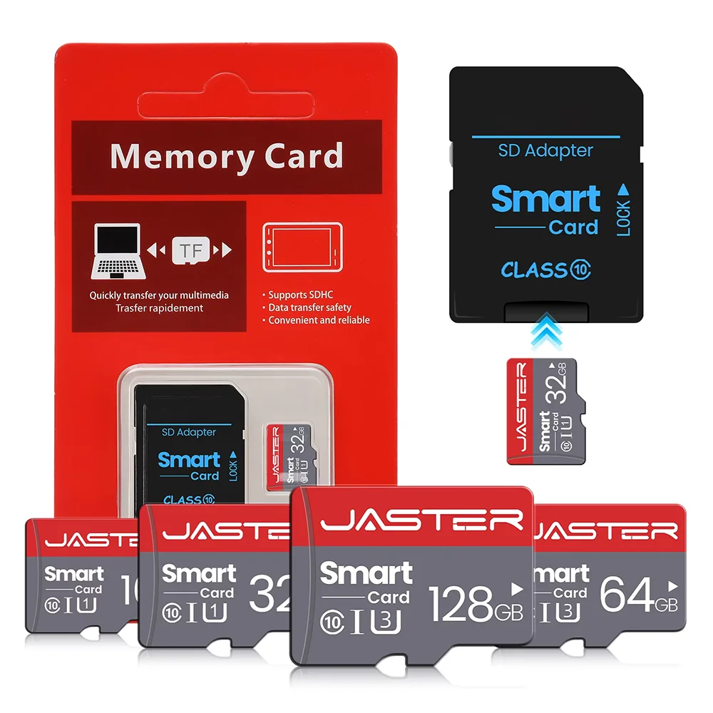 Hochgeschwindigkeits-Mini-SD-Speicherkarte 256GB Klasse 10 Micro-TF-Flash-USB-Stick-Karte 4GB 8GB 16GB 32GB 64GB 128GB für Smartphones Image