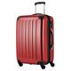 HAUPTSTADTKOFFER Alex - Mittelgroßer Hartschalenkoffer, 4 Rollen, Koffer, Trolley, Rollkoffer, Reisekoffer, Volumenerweiterung, 65 cm, 74 Liter, Rot