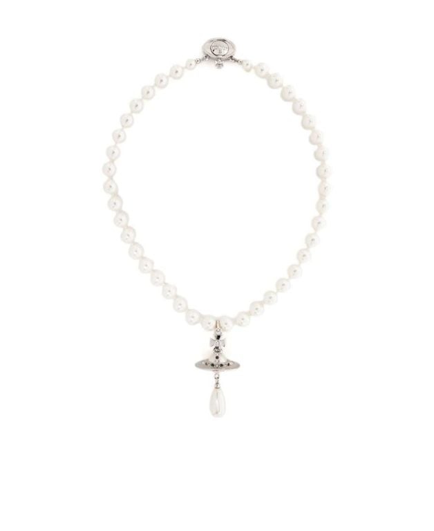 Orb Pendant Choker - White - Vivienne Westwood Necklaces