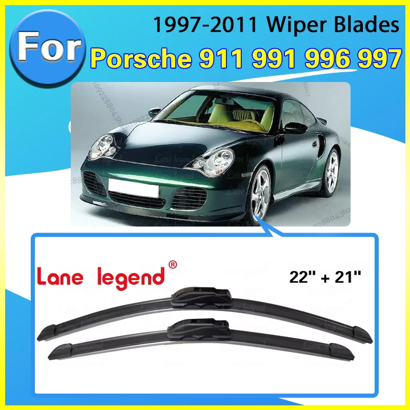 Für Porsche 911 991 996 997 1997~2011 2004 2005 2006 2009 Frontscheibenwischer Auto Wischerblätter Auto Zubehör U H Hakenarme Image
