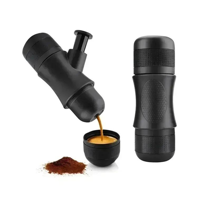 Mini-Kaffeemaschine, frische tragbare Handdruck-Hand-Espressomaschine für Büro-/Heim-Reiseanwendungen im Freien Image