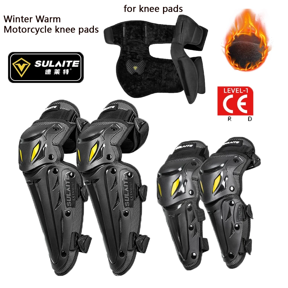 Genouillère de moto chaude d