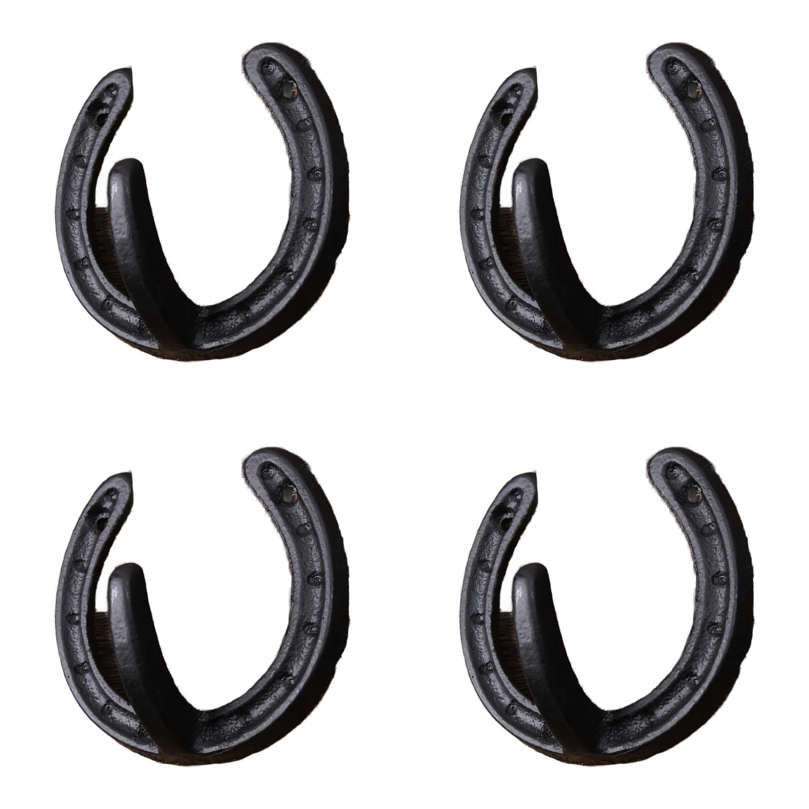 Rustikaler Hufeisen-Haken aus Gusseisen, Vintage-Wandhalterung für Eingangsbereich und Schlafzimmer, Metall-Garderobenhaken