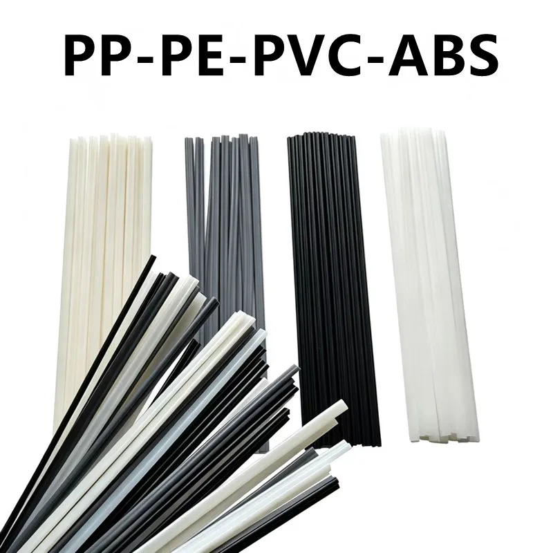 5M Schweißstäbe Schwarz Weiß PP/ABS/PVC/PE Schweißstangen Kunststoff-Schweißpistole Autoreparatur-Schweißzubehör 5x2mm