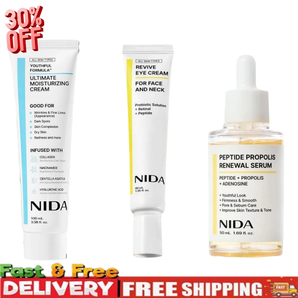 Koreanische NIDA Ultimate Feuchtigkeitscreme Anti-Aging Straffend Porenverfeinernd Feine Linien Verbessernd Verjüngend für Trockene Gesichtshaut Image