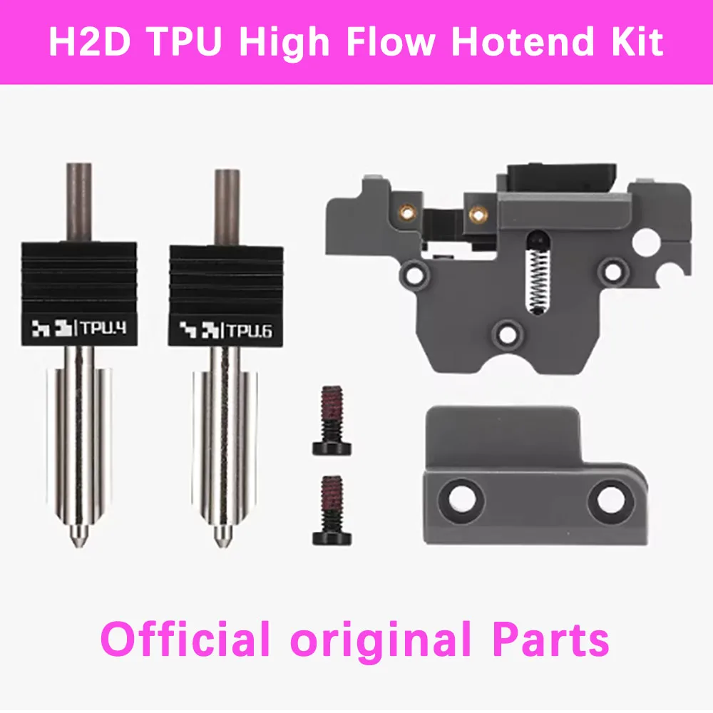Offizielles Original H2D TPU High Flow Hotend Kit für Bambu Lab TPU Filament 85A/90A/95A HF Hochgeschwindigkeits- und stabiles Drucken Image