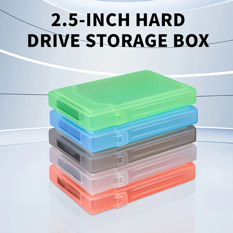 Staubdichtes Kratzfestes 2,5-Zoll-Festplattengehäuse, Tragbare Aufbewahrungsbox für IDE/SATA Solid-State- und Mechanische Laufwerke Image