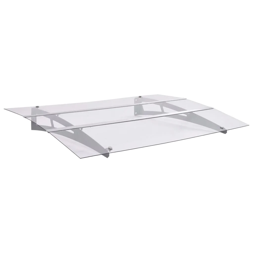 Vordach für Eingangstüren und Fenster – Polycarbonat-Dach mit wetterfester Stahl- und Aluminiumkonstruktion