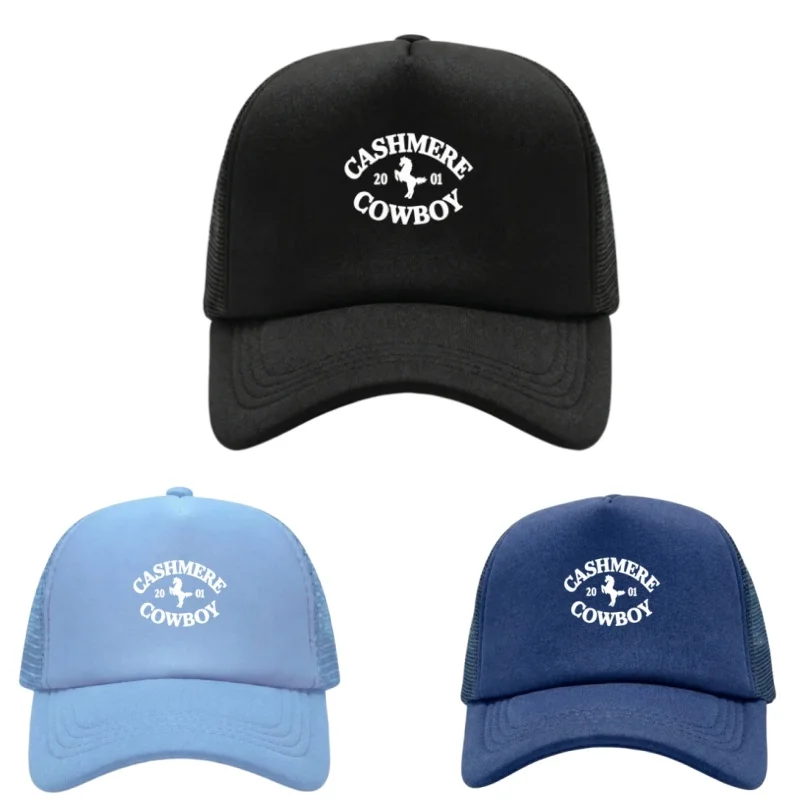 CASHMERE COWBOY Bedruckte Verstellbare Baseballkappe Klassische Snapback Dad Hat Atmungsaktive Mesh-Kappe Golf Angeln Outdoor Sonnenkappe Image