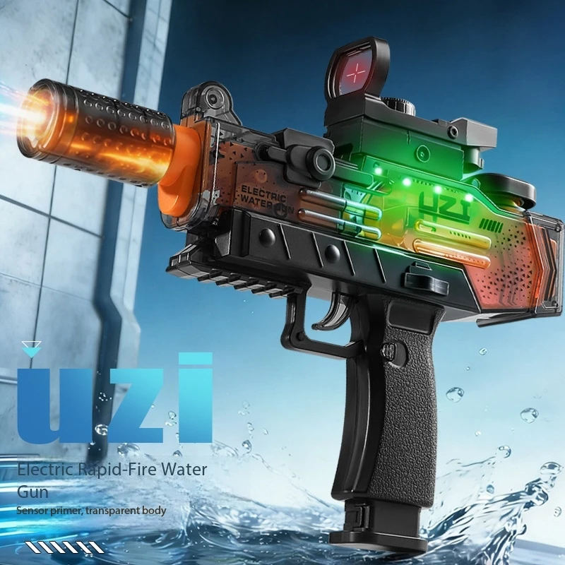 Pistolet à eau UZI, jouet pour piscine, jeux aquatiques pour adultes, jeux de tir, jeux de plein air, pistolet à eau haute pression, jouets de plage d