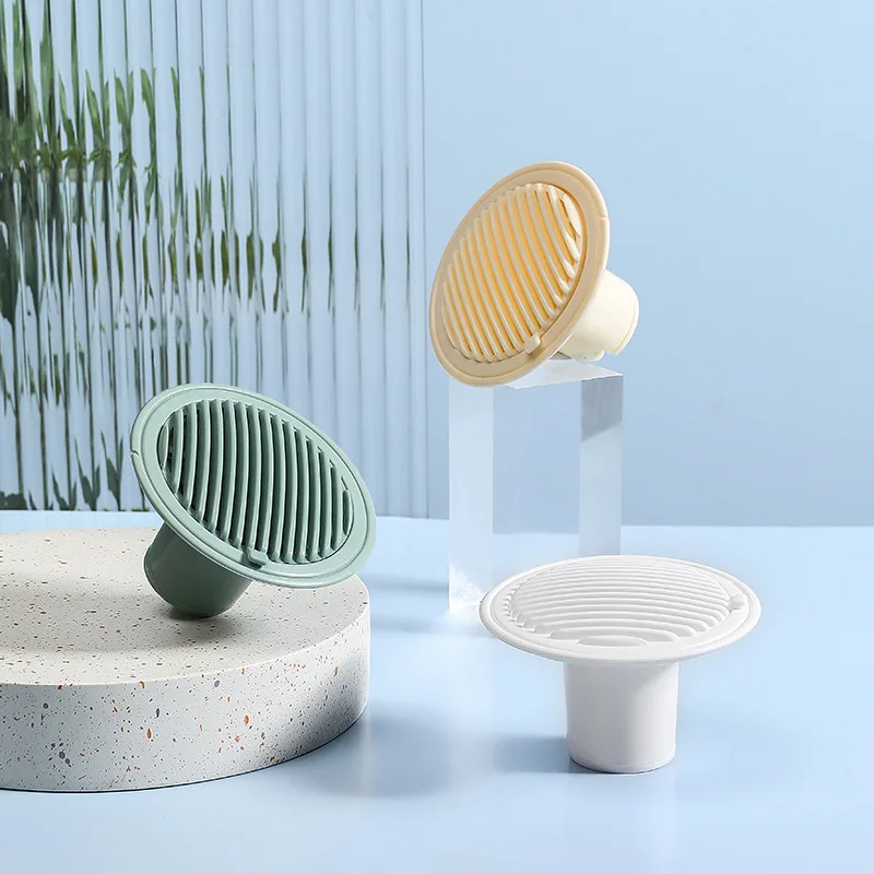 Drain de sol désodorisant receveur salle de bain filtre d'égout Anti-bug cafards salle de bains toilette bouchon d'étanchéité couvercle accessoires de salle de bains