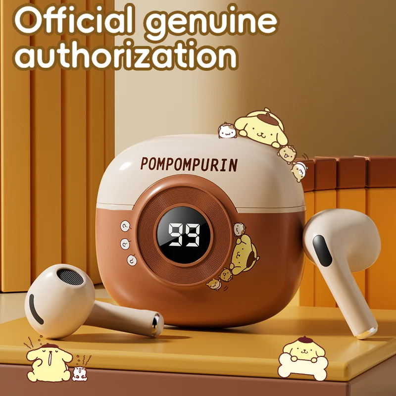 K54 Hello Kitty Kabellose Bluetooth-Kopfhörer, Digitalanzeige, Mikrofonkapsel mit Geräuschunterdrückung, Ohrsport-Gaming-Headset für alle Telefone