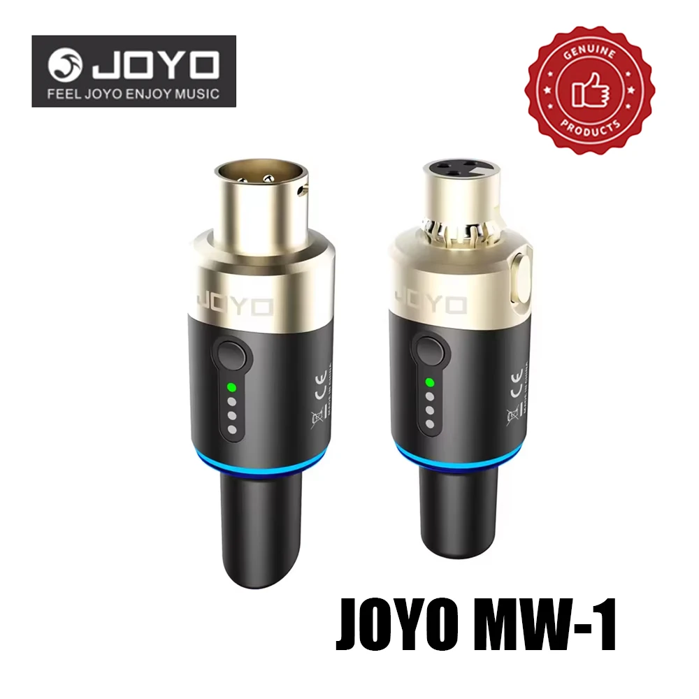 JOYO MW-1 Drahtloses Mikrofonsystem 5,8GHz XLR-Mikrofon-Konverter Drahtloser Mikrofon-Sender-Empfänger für Live-Interviews/Studio Image