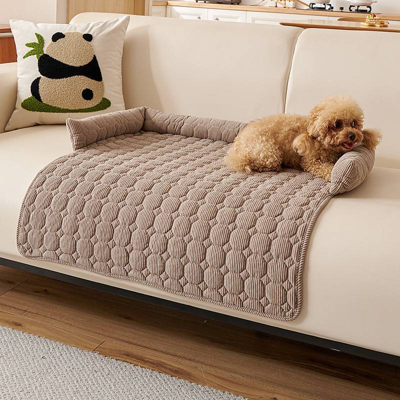 Scratch-Resistant Dog Couch Cover Sofa Protector, Thickened Non-Slip Pet Bed Mat for Cats, Heavy Duty Washable Cushion Sleeping Nest Pad