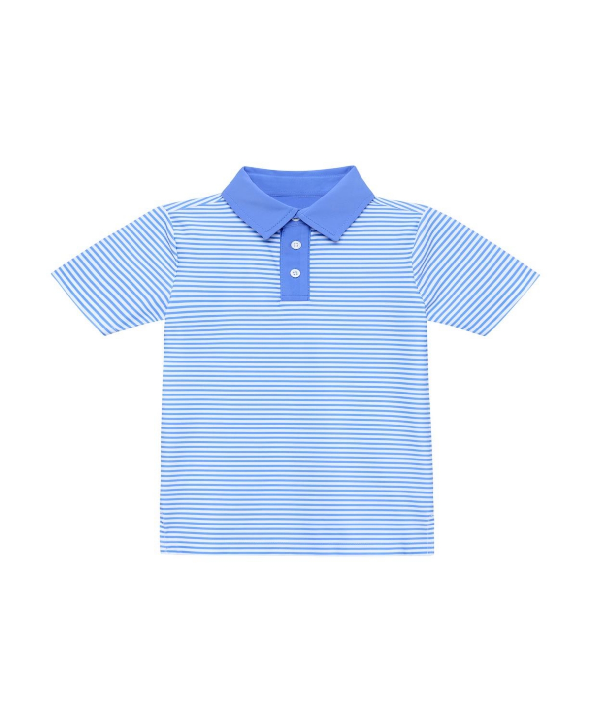 Courtside Kids Boys' Polo Shirt - Little Kid, Big Kid - Sky Blue Thin Stripe