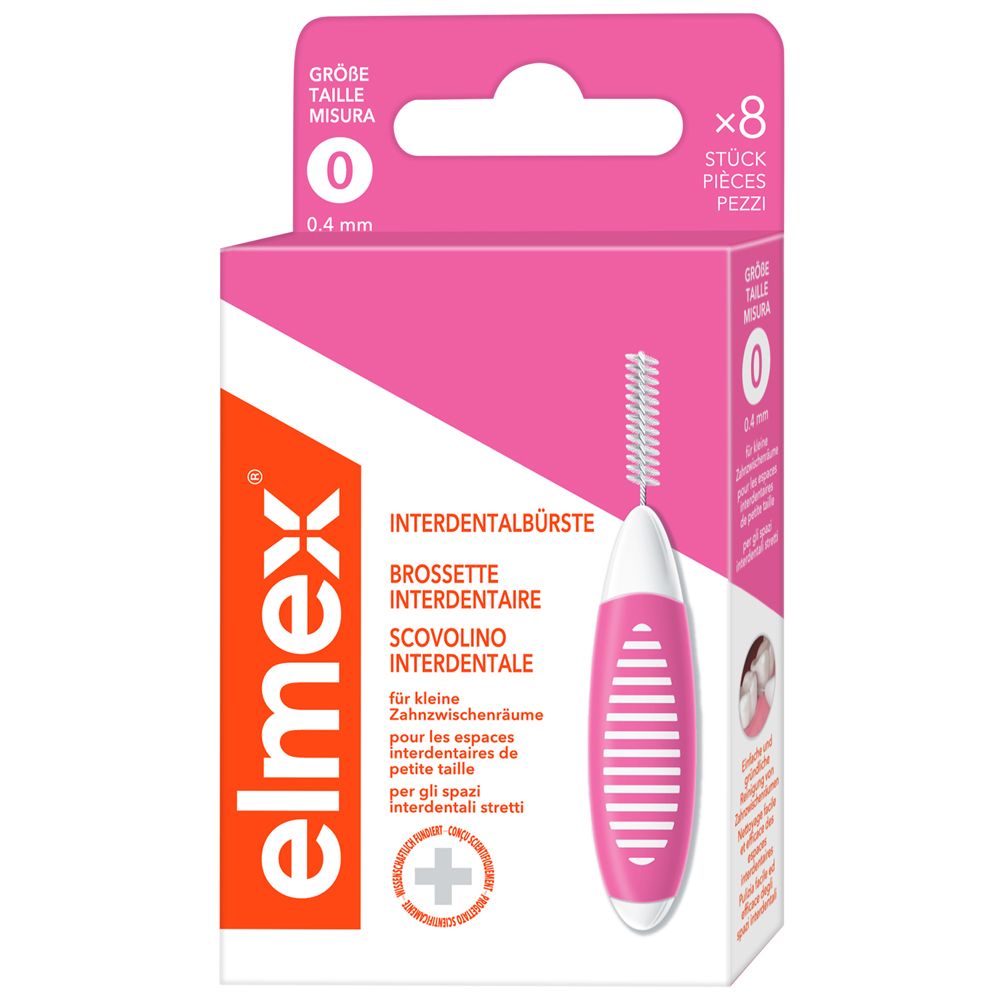Elmex Interdental Brush Pink 1 pz Spazzolino da denti