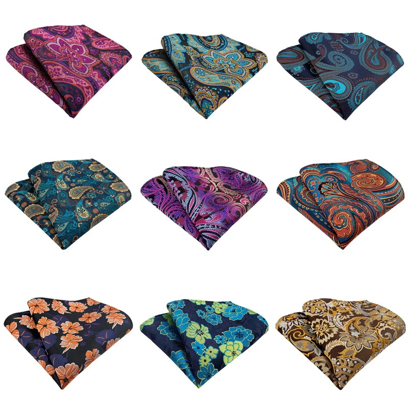 Heißer verkauf Marke Taschentuch Einstecktuch Hanky Floral Paisley Streifen Für Männer Fit Formale Party Abraham Lincolns Geburtstag Image