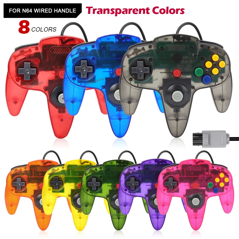 8 farben Wired Gamepad Für N64 Konsole Joypad Steuerung für N64 Klassische Joystick Retro Spielkonsole Gamepad Zubehör Image