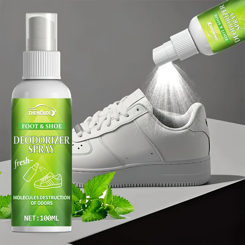 Schuh-Deodorant-Spray, Schnell Wirksam und Erfrischend, Langanhaltende Geruchsbeseitigung, Geeignet für Sportschuhe, Fitness, Reisen und Hausgebrauch