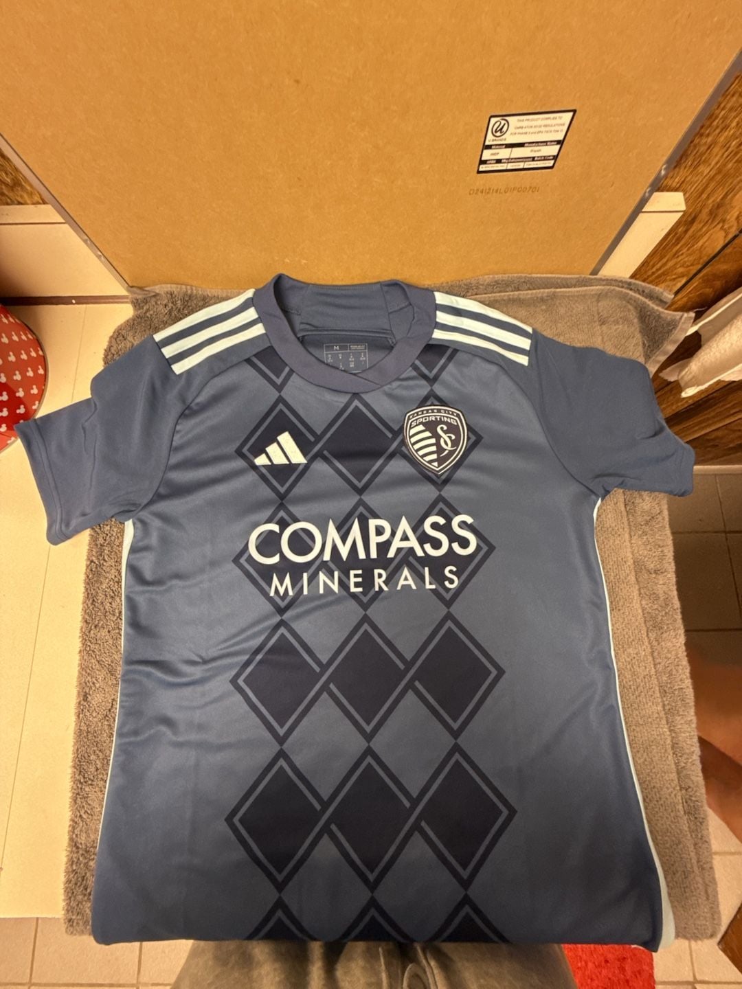Adidas Shirts | Adidas Sporting Kansas City Soccer Jersey Size M | Color: Blue | Size: M