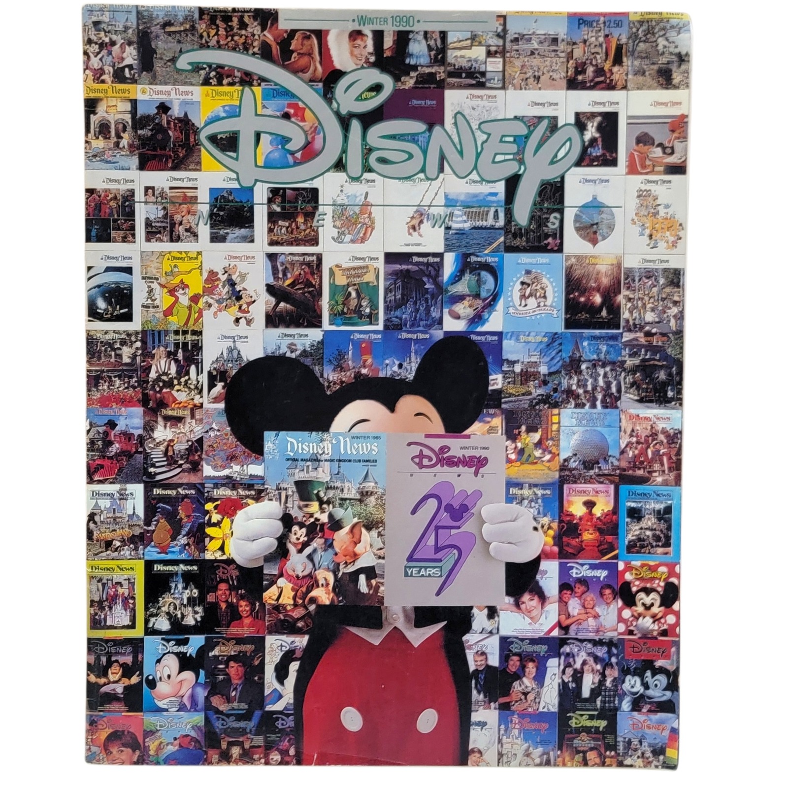 Disney Other | Vtg Disney News Magazine Winter 1990 25th Anniversary Disneyana Rescuers Movie | Color: Black | Size: One Size