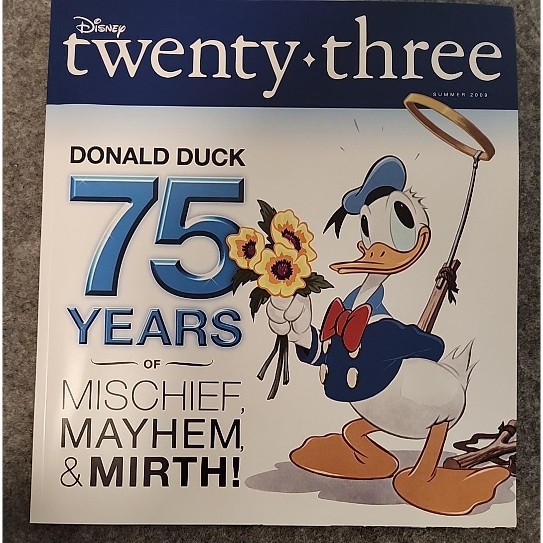 Disney Accents | Disney D23 Twenty-Three Magazine Gold Member Donald Duck 75th Anniversary 2009 | Color: Gold | Size: Os