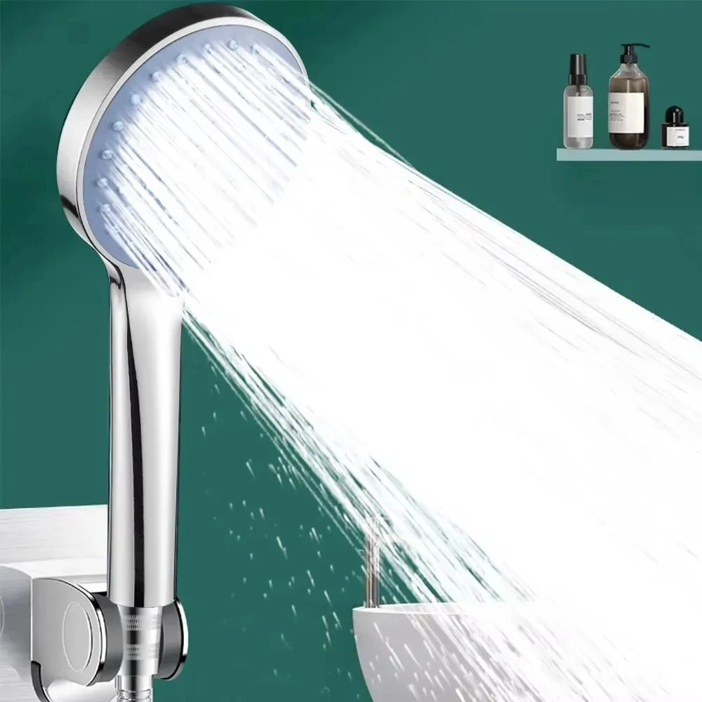 Pommeau de douche à jet, 5 Modes, douche, salle de bain, économie d'eau, douche SPA réglable, pomme de bain, accessoires de salle de bains