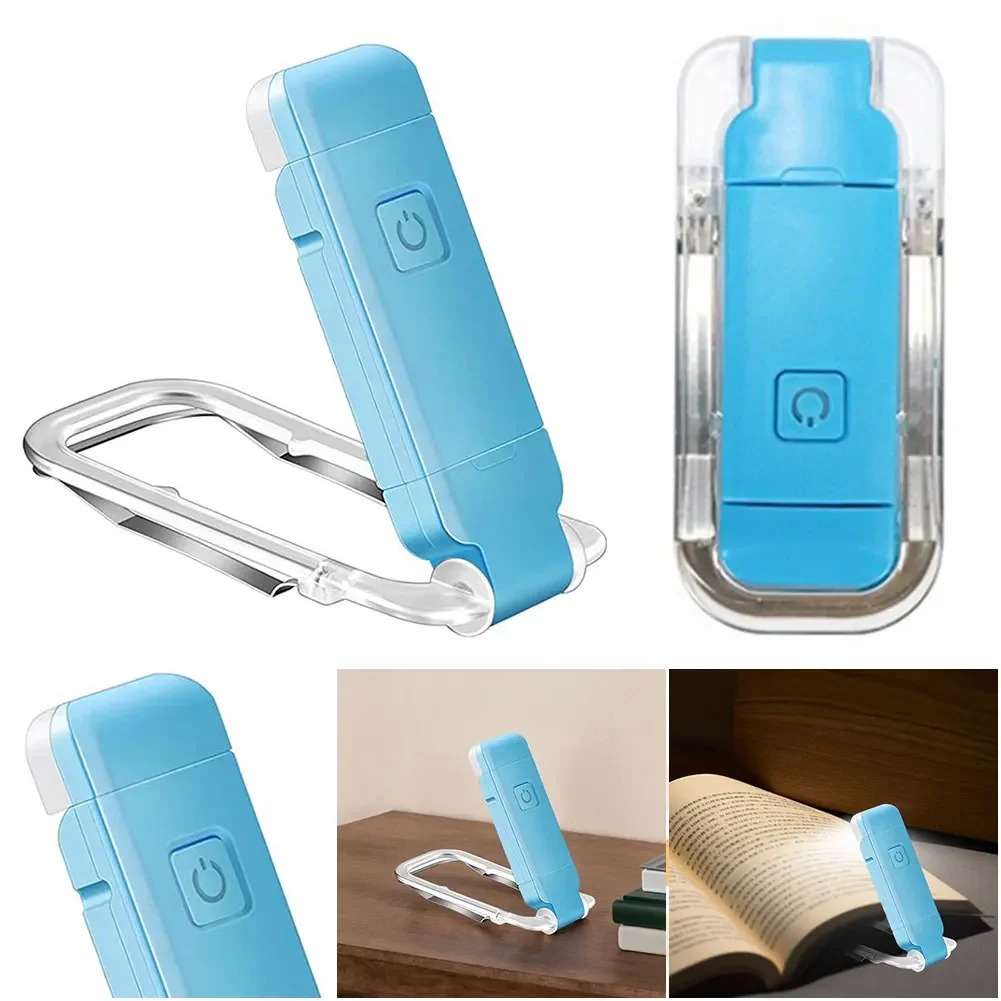 Lampe de lecture LED rechargeable par USB, protection des yeux, lampe de nuit portable, lampe de bureau à clip, marque-page, lampe de lecture, lampe de nuit