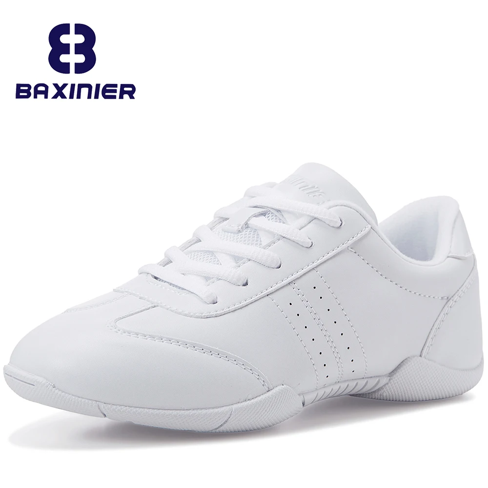 BAXINIER – chaussures de danse pour jeunes filles, baskets légères, blanches, pom-pom girl, entraînement athlétique, Tennis, mar