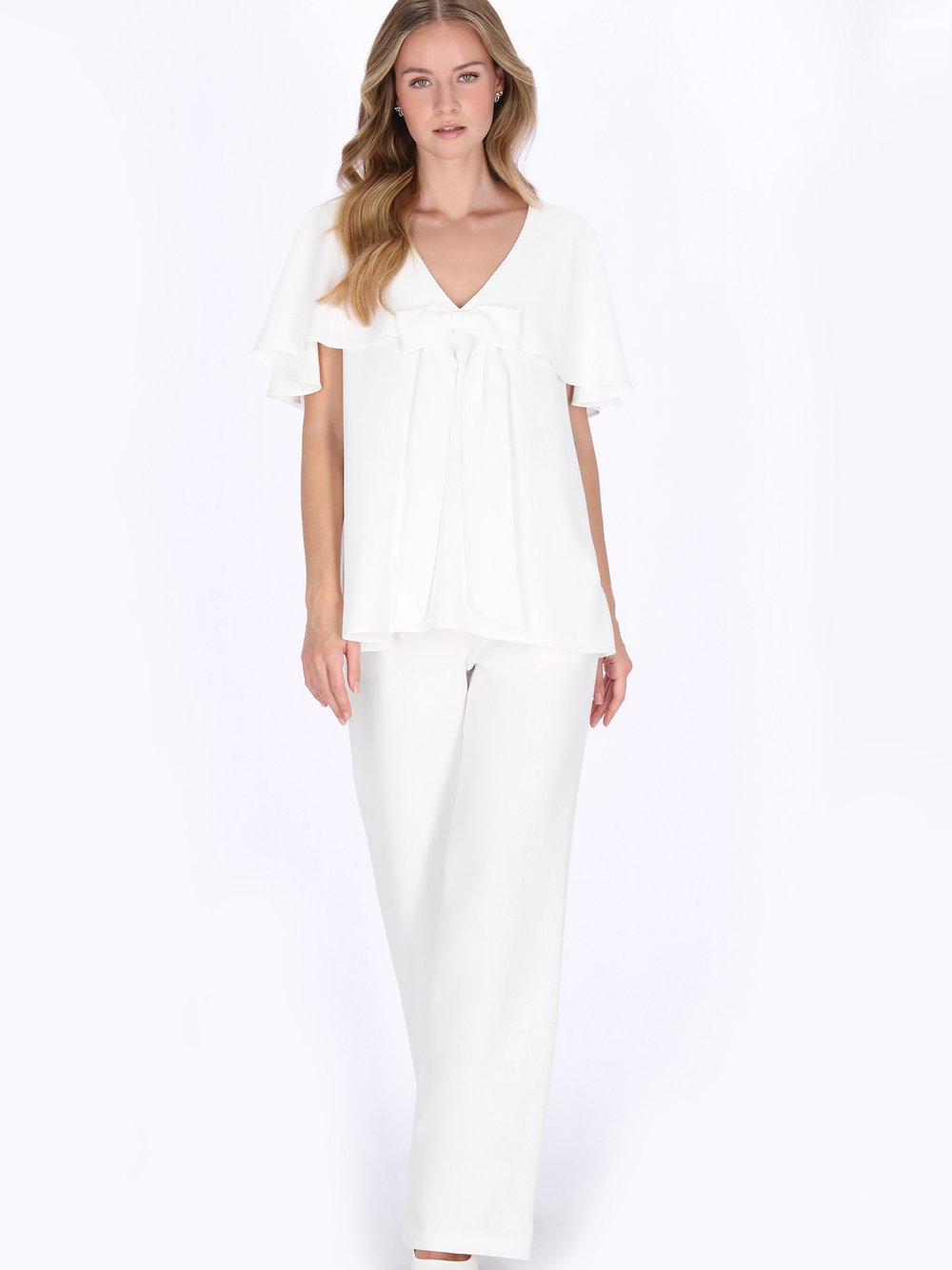 Dreimaster Bluse Damen weiß, XXL Image
