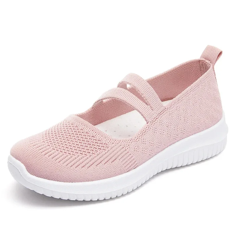 Frühling Sommer Damen Freizeitschuhe, Sportschuhe, flache, leichte und atmungsaktive Slipper, modische Damen Freizeitschuhe