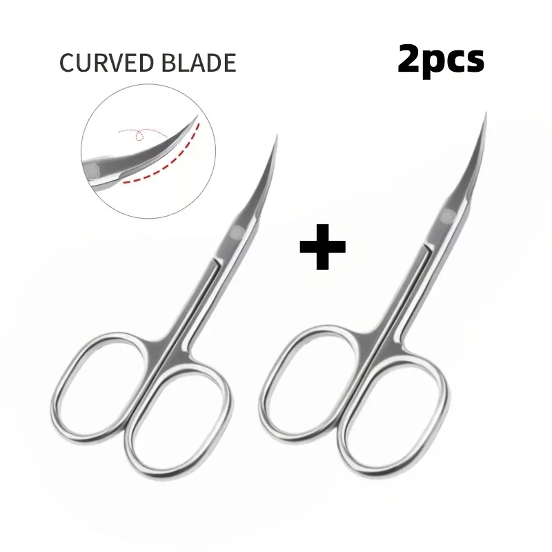Präzisions-Schönheitsschere für abgestorbene Haut, Augenbrauen und Wimpern – Edelstahl-Schönheitswerkzeuge, Augenbrauenschere, Wimpernschere Image