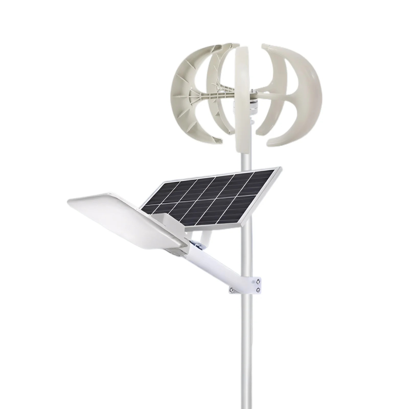 600W Windkraftgenerator, Permanentmagnet-Generatoren, 24V Laternenförmige Windkraftanlage, Geräuscharmer Windgenerator mit Controller Image