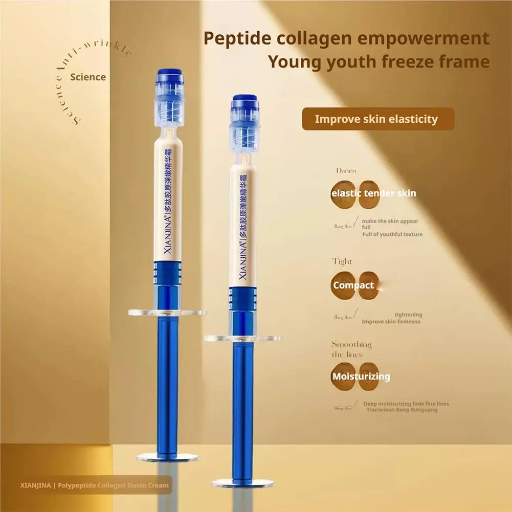 Peptid-Kollagen-Essenz-Creme Anti-Aging Anti-Falten Straffend Lifting Nährend Feuchtigkeitsspendend Hautpflege Image