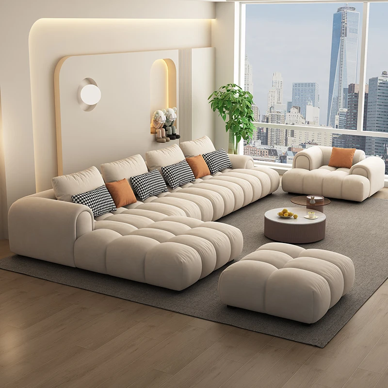 Schnitt Europäische Wohnzimmersofas Sessel Einzelnes 2-Sitzer-Designsofa Multifunktionale minimalistische Meuble De Salon-Möbel Image