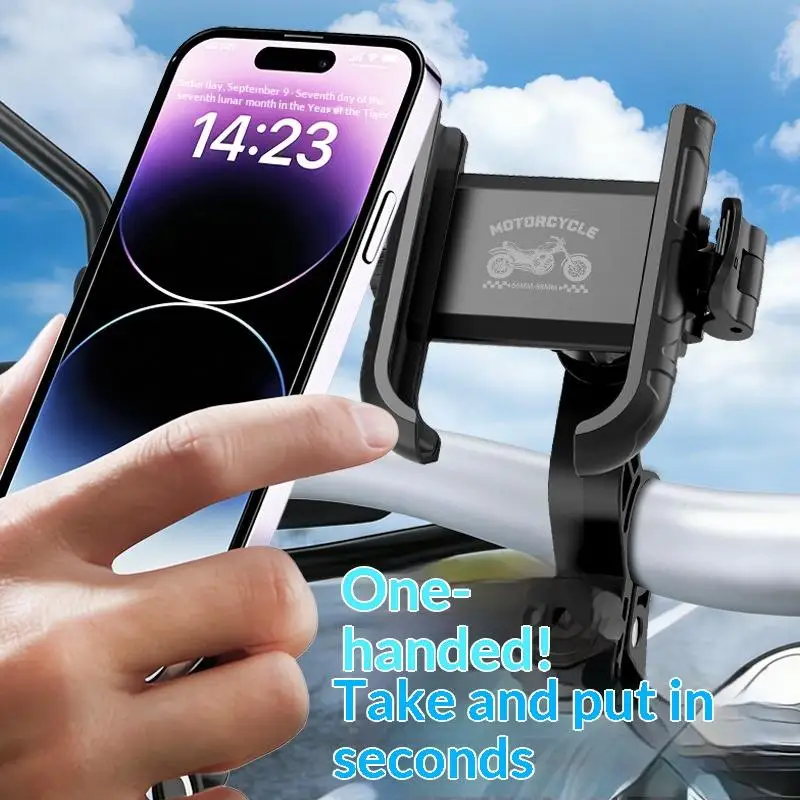 【Y】1 Stück GPS-Halterung, Montageclip, Motorrad- und Fahrrad-Handyhalterung, mobile Lenkerhalterung mit mehreren Spezifikationen Image