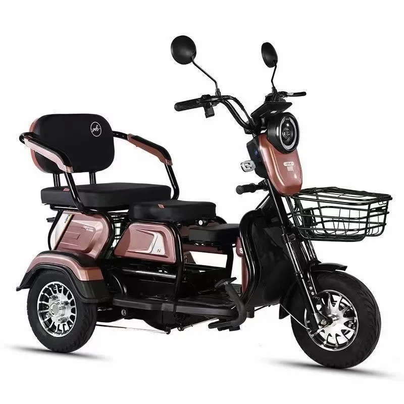 Hochwertige 48v 600w Unisex Mode billig bemannte bequeme schnelle erwachsene elektrische Dreirad Image