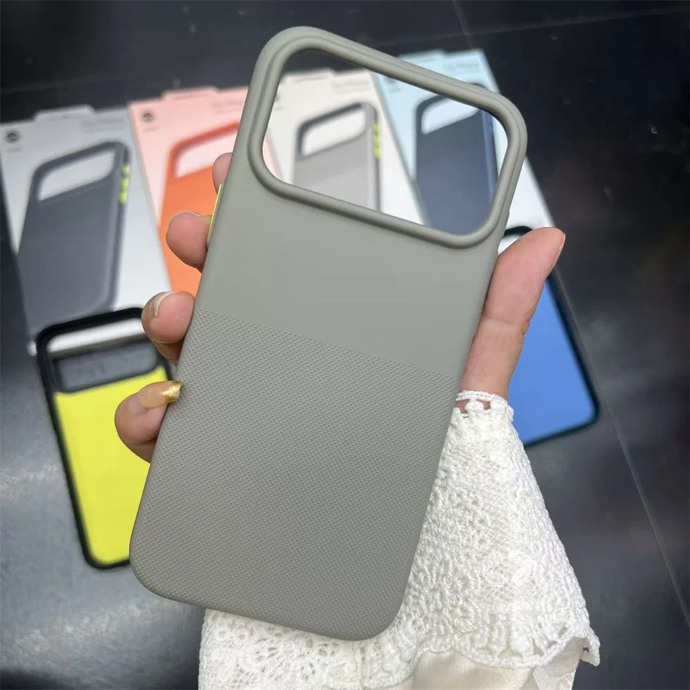 Original Magnetische Handyhülle für iPhone 17 16 15 14 13 12 11 Pro Max Einfarbig Matt Frosted Schutz Stoßfeste Rückabdeckung Image