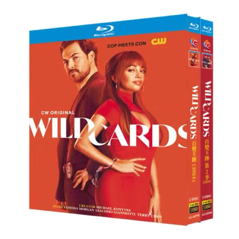 Wild Cards Saisons 1-2 Blu-ray Haute Définition Série TV Canadienne Coffret de disques Blu-ray