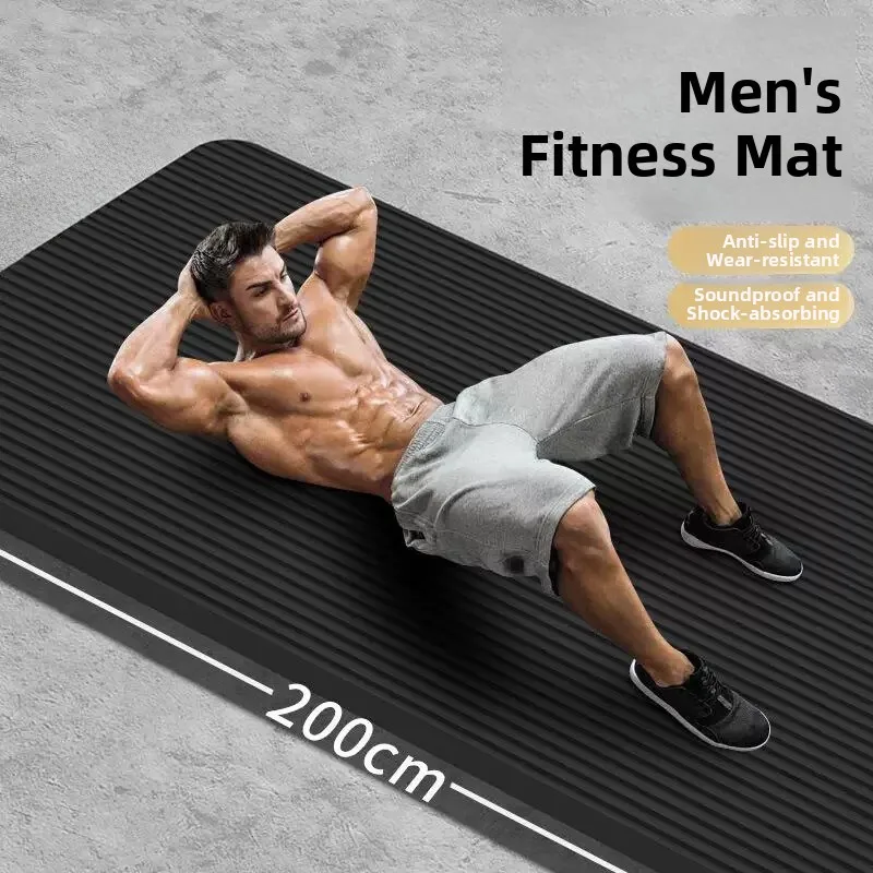 Thickened 20mm Men's Yoga Mat Extra Long Wide Non-Slip Fitness Exercise Home Gym Mat for Beginners Sports And Fitness