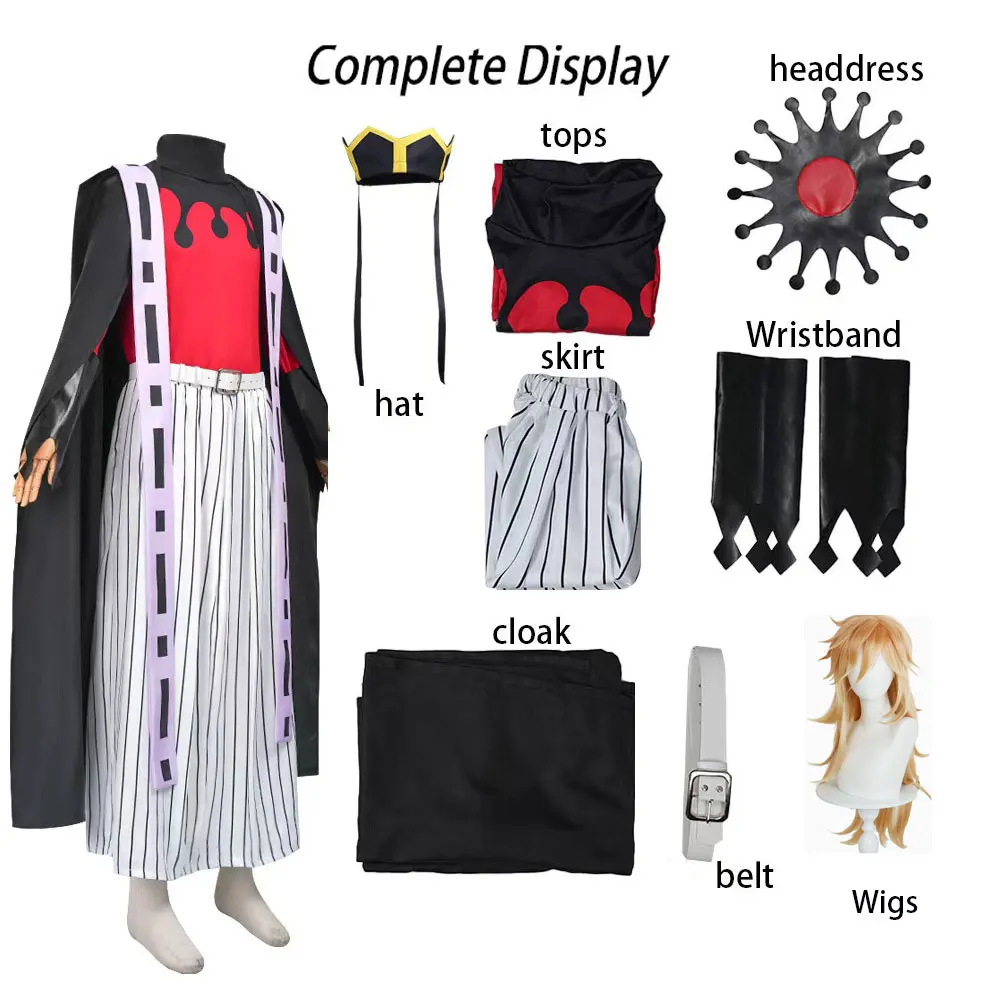 Fantasy-Style Anime Cosplay Kostüm Komplettset mit Perücke, Weiß-Goldenes Elegantes Outfit für Cosplay, Fotografie, Halloween und Rollenspiele